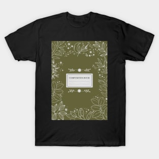 Aesthetic Floral Composition Book T-Shirt